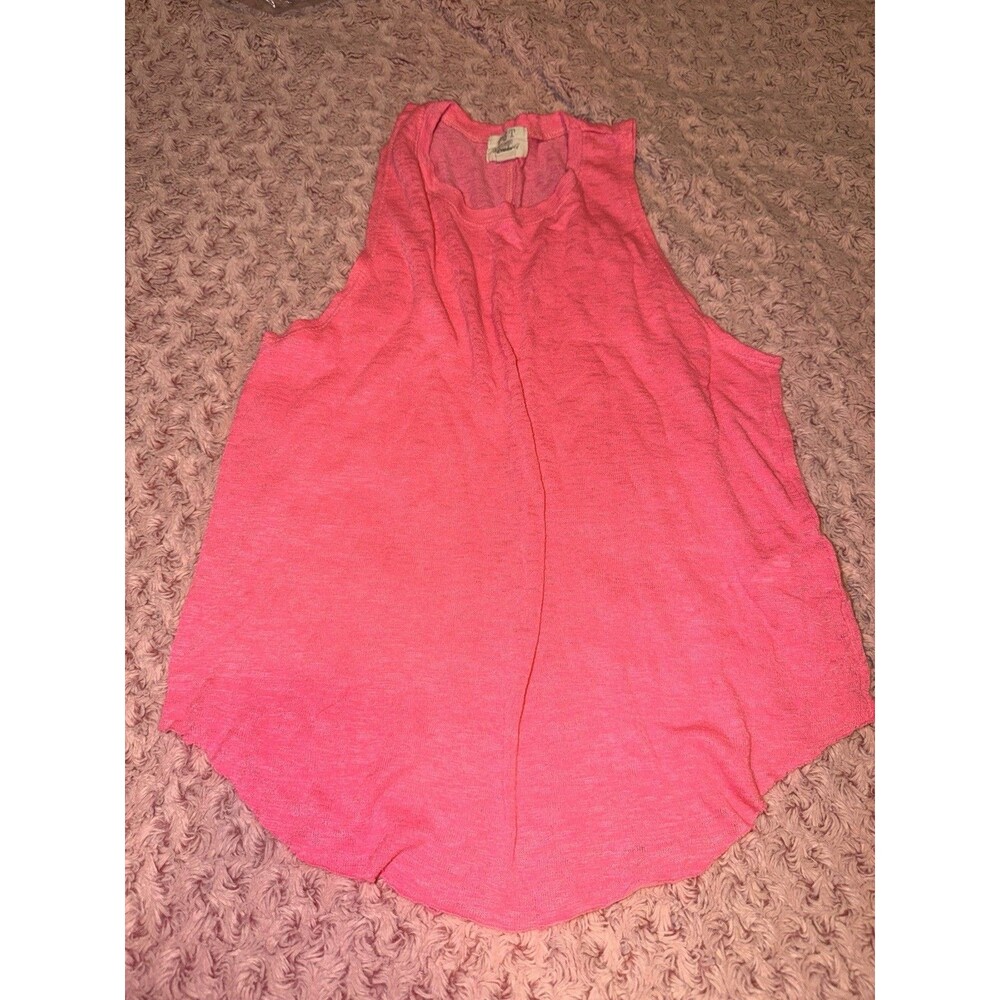 PST Los Angeles Tank Top Size Small Pink Casual Athletic Sheer